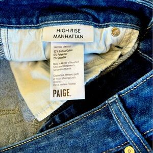 PAIGE 32x40 High Rise Manhattan Denim